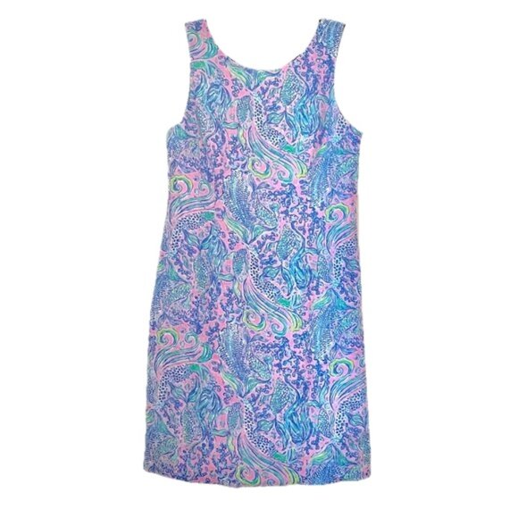 Lilly Pulitzer Dresses & Skirts - Lilly Pulitzer Maurina Sz 6 Dress We Mermaid It  Sleeveless Shift Linen  NWT